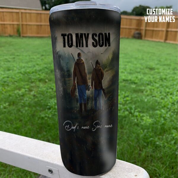 Gearhuman 3D Dad & Son Hunting Custom Name Tumbler GB08125 Tumbler 