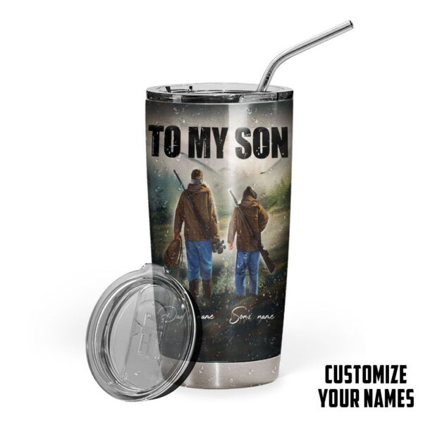 Gearhuman 3D Dad & Son Hunting Custom Name Tumbler GB08125 Tumbler Short 20oz 