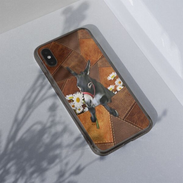 Gearhuman 3D Daisy Donkey Leather Phonecase GB030313 Glass Phone Case