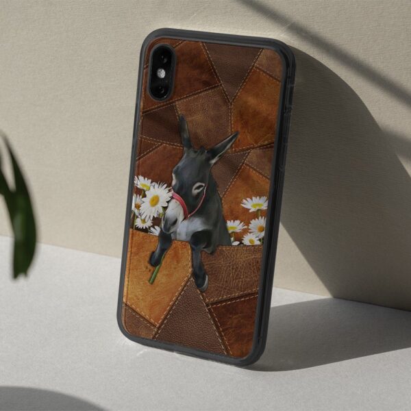 Gearhuman 3D Daisy Donkey Leather Phonecase GB030313 Glass Phone Case