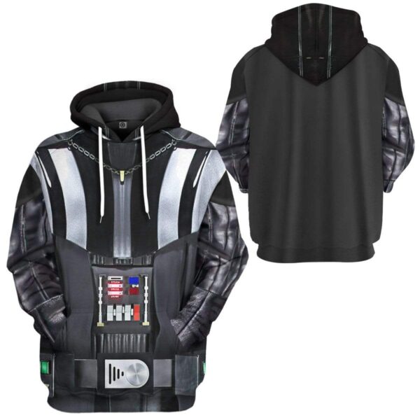 Gearhuman 3D Darth Vader Costume Custom Hoodie Apparel GW20085 3D Custom Fleece Hoodies 
