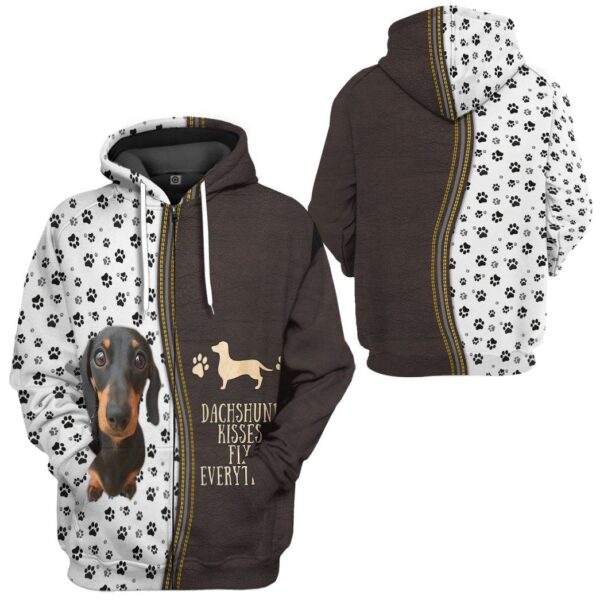 Gearhuman 3D Dashshund Kisses Fix Everything Tshirt Hoodie Apparel GB02032 3D Apparel