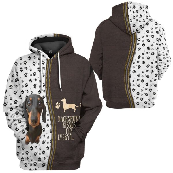 Gearhuman 3D Dashshund Kisses Fix Everything Tshirt Hoodie Apparel GB02032 3D Apparel