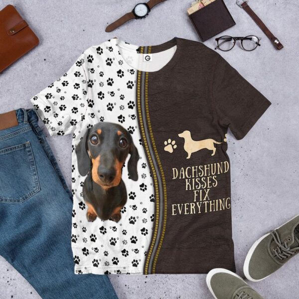 Gearhuman 3D Dashshund Kisses Fix Everything Tshirt Hoodie Apparel GB02032 3D Apparel