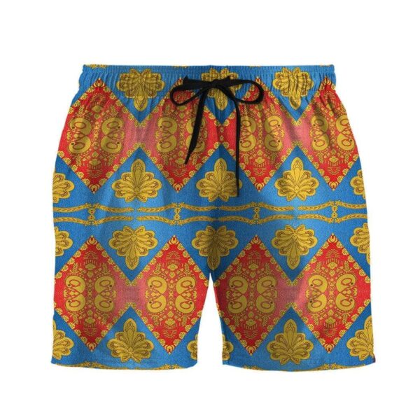 Gearhuman 3D David Bowie Custom Beach Shorts Swim Trunks GL210822 Men Shorts Men Shorts S 