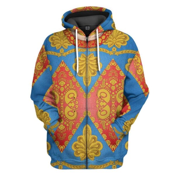 Gearhuman 3D David Bowie Custom Hoodie Apparel GL11084 3D Custom Fleece Hoodies Zip Hoodie S 