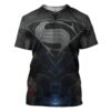 Gearhuman 3D DC Black Superman Custom Tshirt Apparel GN21092 3D T-shirt T-Shirt S