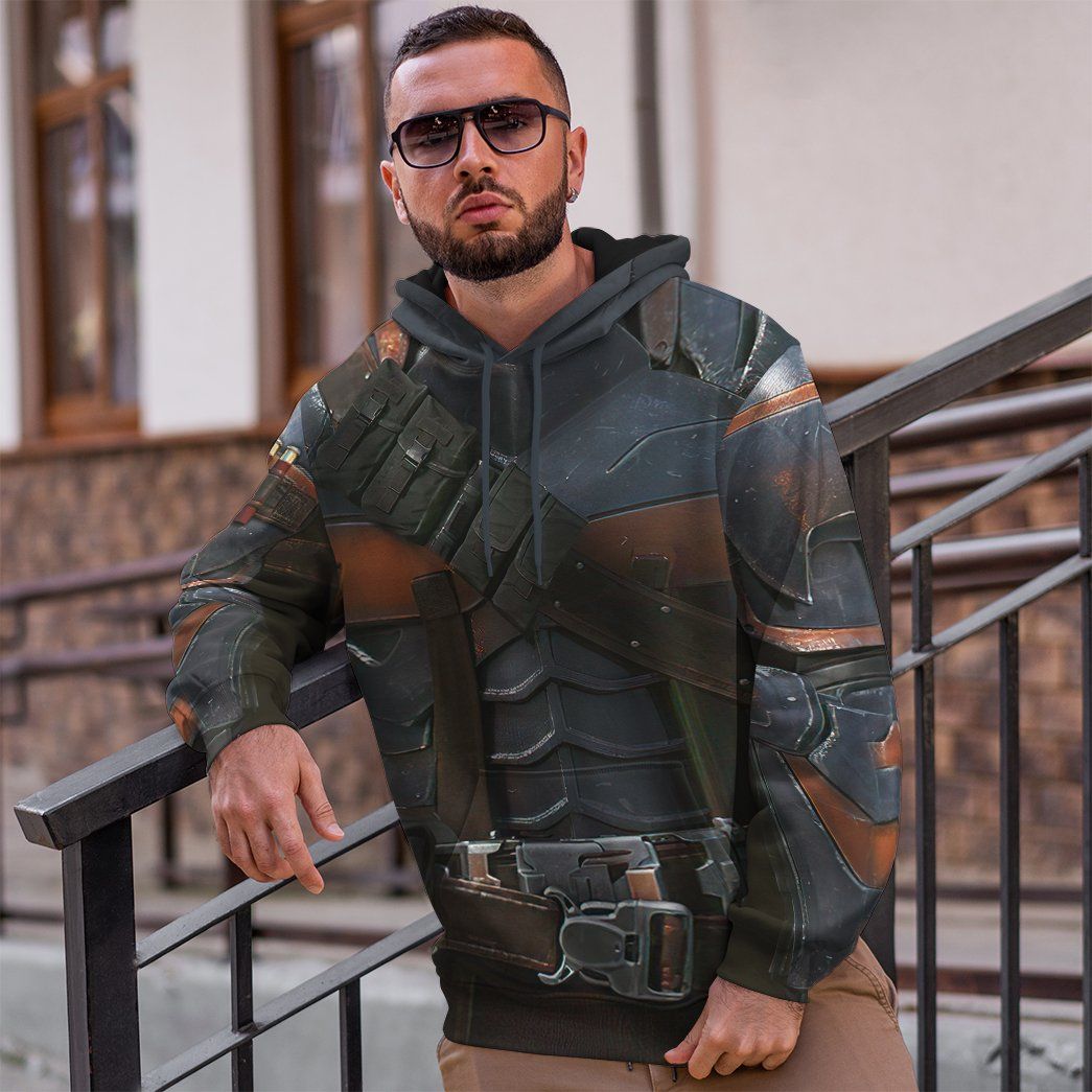 Gearhuman 3D DC Deathstroke Suit Custom Hoodie Apparel GW24094 3D Apparel