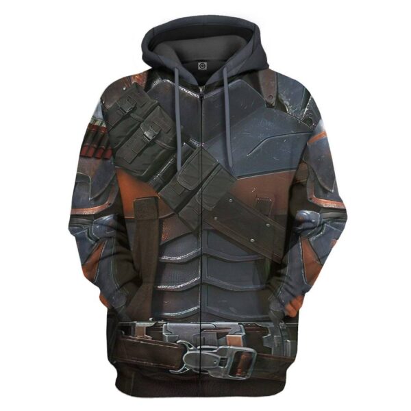 Gearhuman 3D DC Deathstroke Suit Custom Hoodie Apparel GW24094 3D Apparel Zip Hoodie S