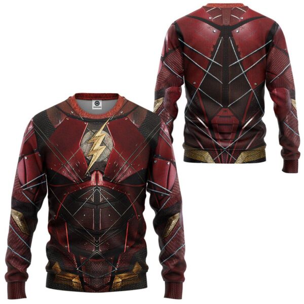Gearhuman 3D DC The Flash Suit Custom Sweatshirt Apparel GW24095 Sweatshirt