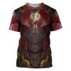 Gearhuman 3D DC The Flash Suit Custom Tshirt Apparel GW24095 3D T-shirt T-Shirt S