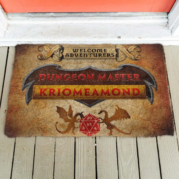 Gearhuman 3D D&D Dungeon Master Custom Name Doormat GW09031 Doormat