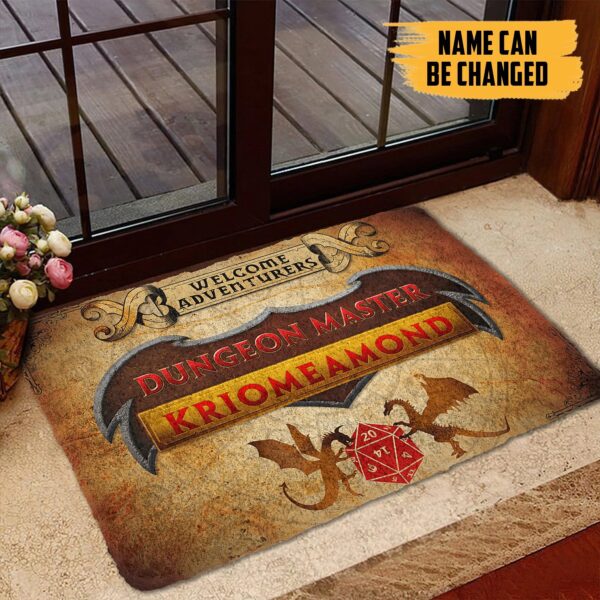 Gearhuman 3D D&D Dungeon Master Custom Name Doormat GW09031 Doormat