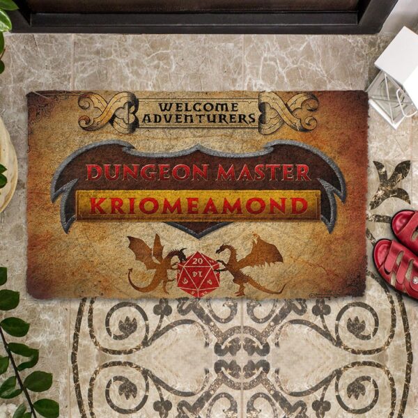Gearhuman 3D D&D Dungeon Master Custom Name Doormat GW09031 Doormat