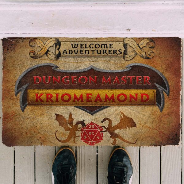 Gearhuman 3D D&D Dungeon Master Custom Name Doormat GW09031 Doormat
