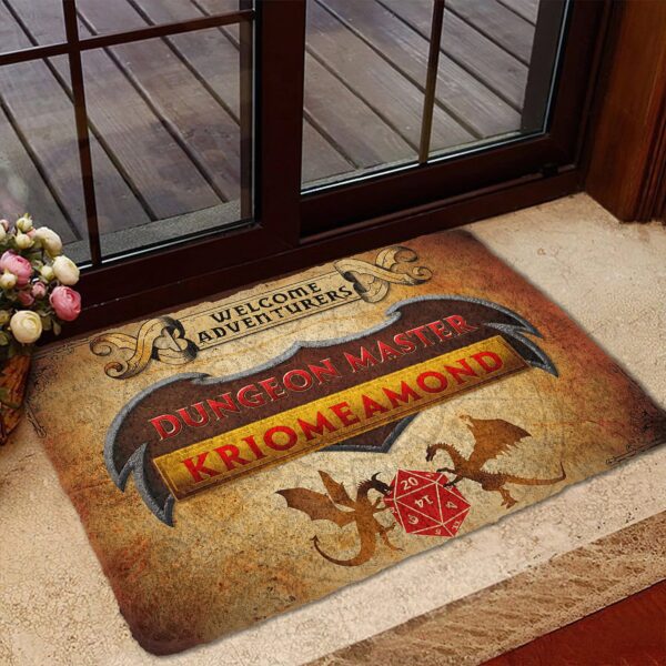 Gearhuman 3D D&D Dungeon Master Custom Name Doormat GW09031 Doormat