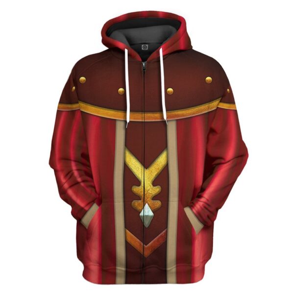 Gearhuman 3D D&D Dungeon Master Custom Tshirt Hoodie Apparel GW19013 3D Apparel Zip Hoodie S 