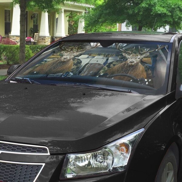 Gearhuman 3D Deer Custom Car Auto Sunshade GV061112 Auto Sunshade