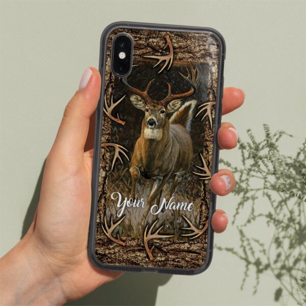 Gearhuman 3D Deer Hunting Custom Name Phonecase GB23115 Glass Phone Case 