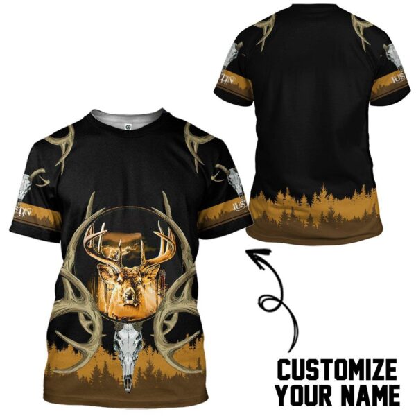Gearhuman 3D Deer Hunting Custom Name Tshirt Hoodie Apparel GB02035 3D Apparel T-Shirt S