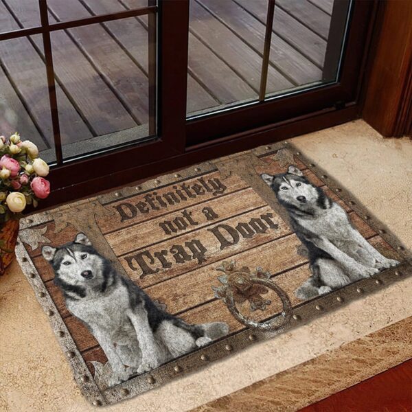 Gearhuman 3D Definitely Not A Trap Door Husky Doormat GB01038 Doormat