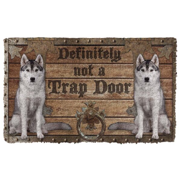 Gearhuman 3D Definitely Not A Trap Door Wolf Doormat GB11036 Doormat Doormat S(15,8''x23,6'')