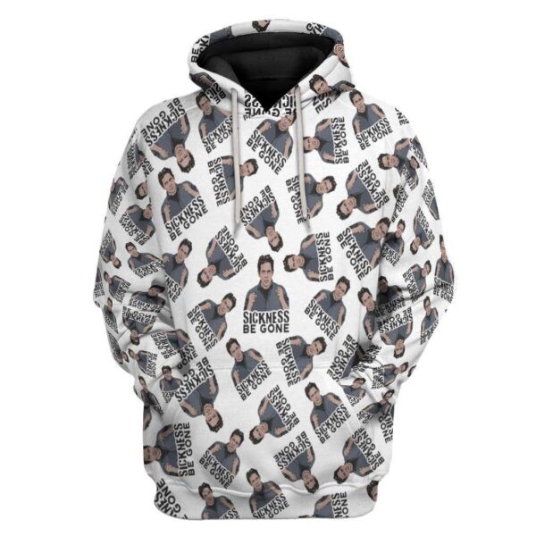Gearhuman 3D Dennis Sickness Be Gone Custom Hoodie Apparel GL17088 3D Custom Fleece Hoodies Hoodie S 