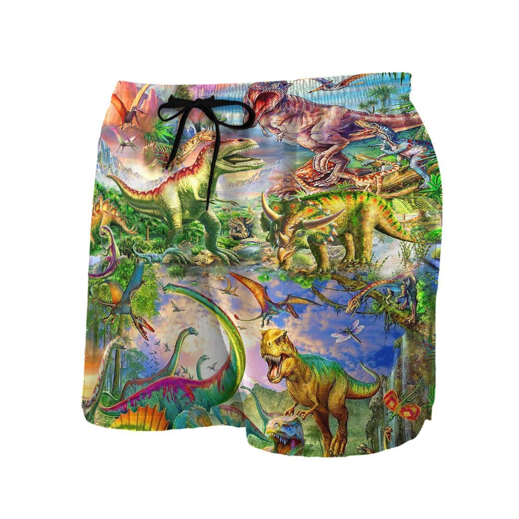 Gearhuman 3D Dinosaur Beach Shorts ZZ2406222 Men Shorts