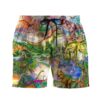 Gearhuman 3D Dinosaur Beach Shorts ZZ2406222 Men Shorts Beach Shorts S