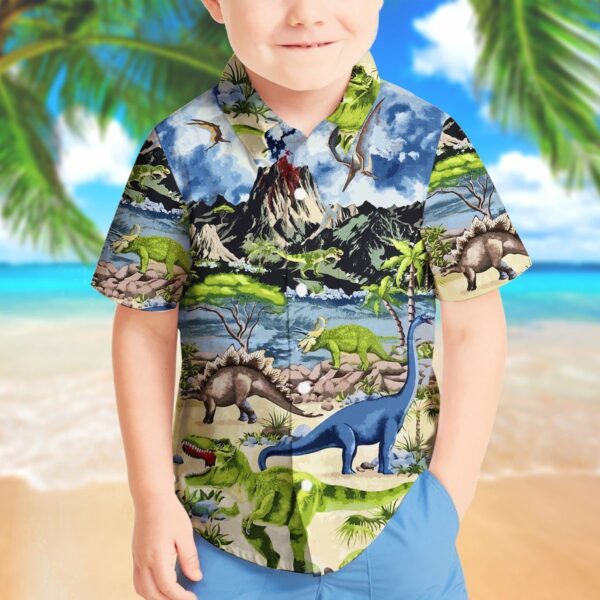 Gearhuman 3D Dinosaur Hawaii Shirt ZZ30062111 Short Sleeve Shirt 