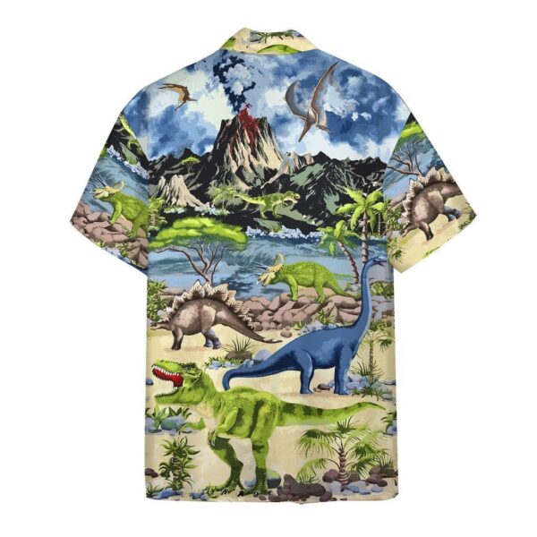 Gearhuman 3D Dinosaur Hawaii Shirt ZZ30062111 Short Sleeve Shirt 