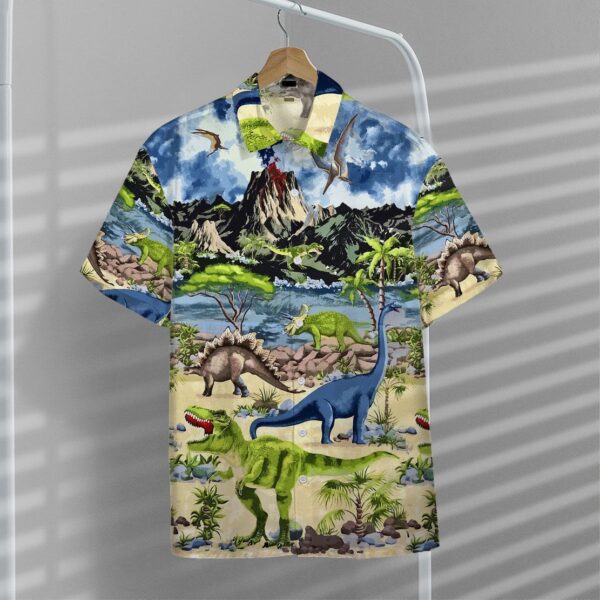 Gearhuman 3D Dinosaur Hawaii Shirt ZZ30062111 Short Sleeve Shirt 