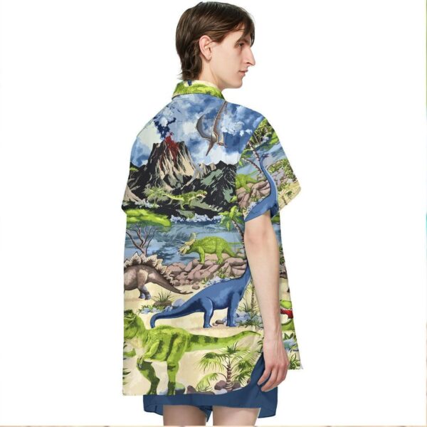 Gearhuman 3D Dinosaur Hawaii Shirt ZZ30062111 Short Sleeve Shirt 