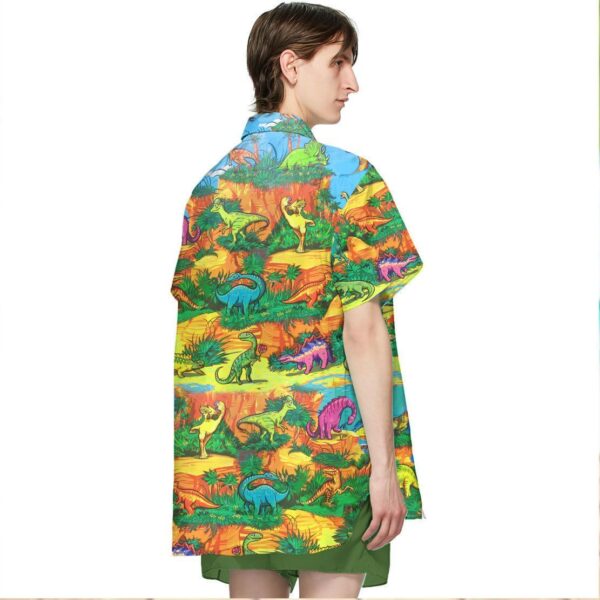 Gearhuman 3D Dinosaur Kid Hawaii Shirt ZZ0707219 Short Sleeve Shirt 