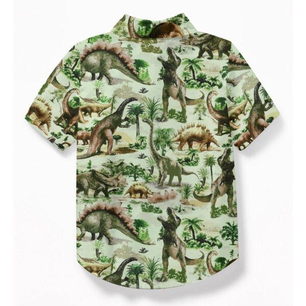 Gearhuman 3D Dinosaur Kid Hawaii Shirt ZZ3006217 Kid Hawaii Shirt
