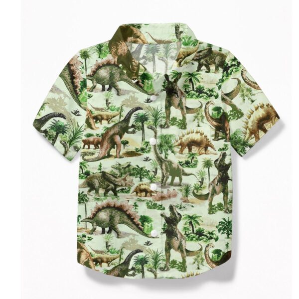 Gearhuman 3D Dinosaur Kid Hawaii Shirt ZZ3006217 Kid Hawaii Shirt Kid Hawaii Shirt XS 