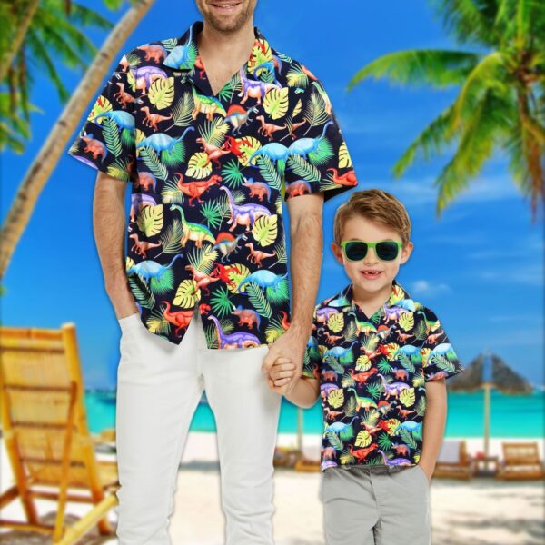 Gearhuman 3D Dinosaur Kid Hawaii Shirt ZZ3006218 Kid Hawaii Shirt 