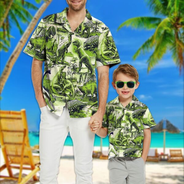 Gearhuman 3D Dinosaur Kid Hawaii Shirt ZZ3006219 Kid Hawaii Shirt 