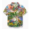 Gearhuman 3D Dinosaur Kids Hawaii Shirt ZZ24062192 Kid Hawaii Shirt Kid Hawaii Shirt XS 