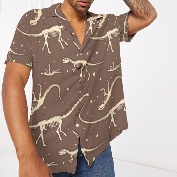 Gearhuman 3D Dinosaurs Fossil Hawaii Shirt ZK2106214 Short Sleeve Shirt 