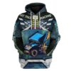 Gearhuman 3D Dirt Track Racing Custom Name Tshirt Hoodie Apparel GV12111 3D Apparel Hoodie S
