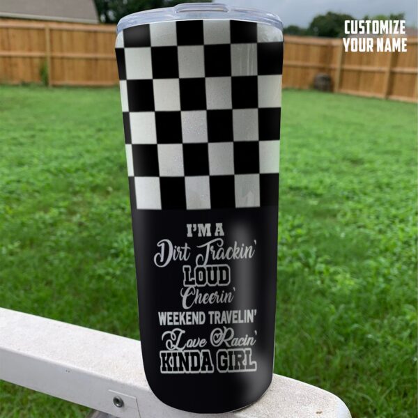 Gearhuman 3D Dirt Track Racing Custom Name Tumbler ZL09112 Tumbler 