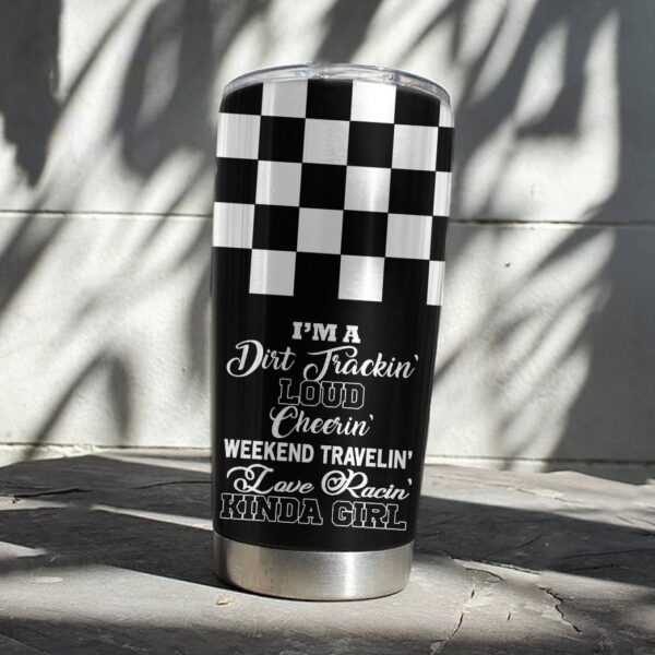 Gearhuman 3D Dirt Track Racing Custom Name Tumbler ZL09112 Tumbler 
