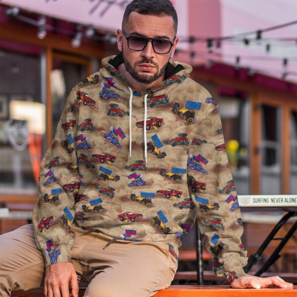 Gearhuman 3D Dirt Track Racing Custom Tshirt Hoodie Apparel GV061116 3D Apparel 