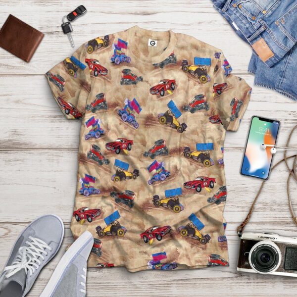 Gearhuman 3D Dirt Track Racing Custom Tshirt Hoodie Apparel GV061116 3D Apparel 