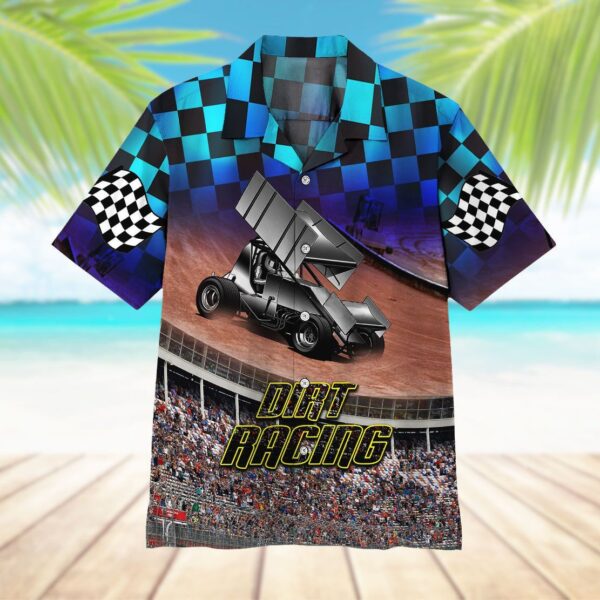 Gearhuman 3D Dirt Track Racing Hawaii Shirt ZK2806215 Short Sleeve Shirt 