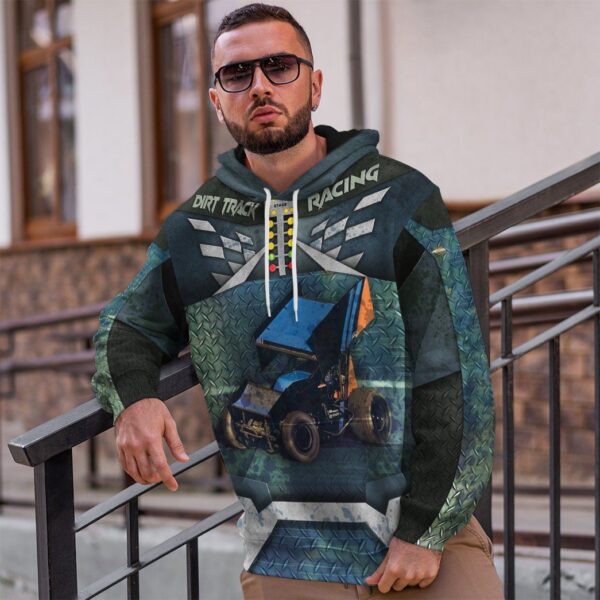 Gearhuman 3D Dirt Track Racing Tshirt Hoodie Apparel ZL11112 3D Apparel 