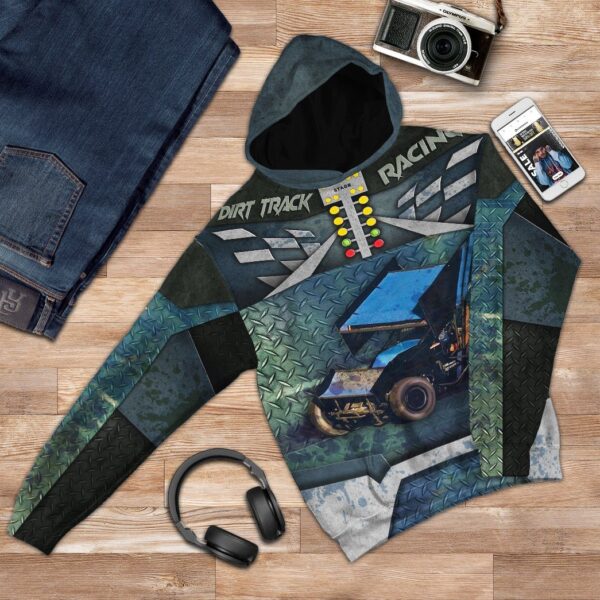 Gearhuman 3D Dirt Track Racing Tshirt Hoodie Apparel ZL11112 3D Apparel 