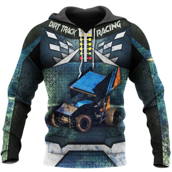 Gearhuman 3D Dirt Track Racing Tshirt Hoodie Apparel ZL11112 3D Apparel 