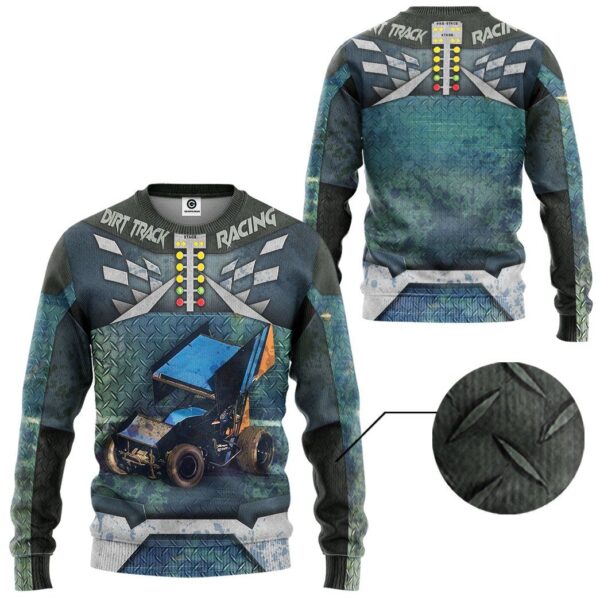 Gearhuman 3D Dirt Track Racing Tshirt Hoodie Apparel ZL11112 3D Apparel 